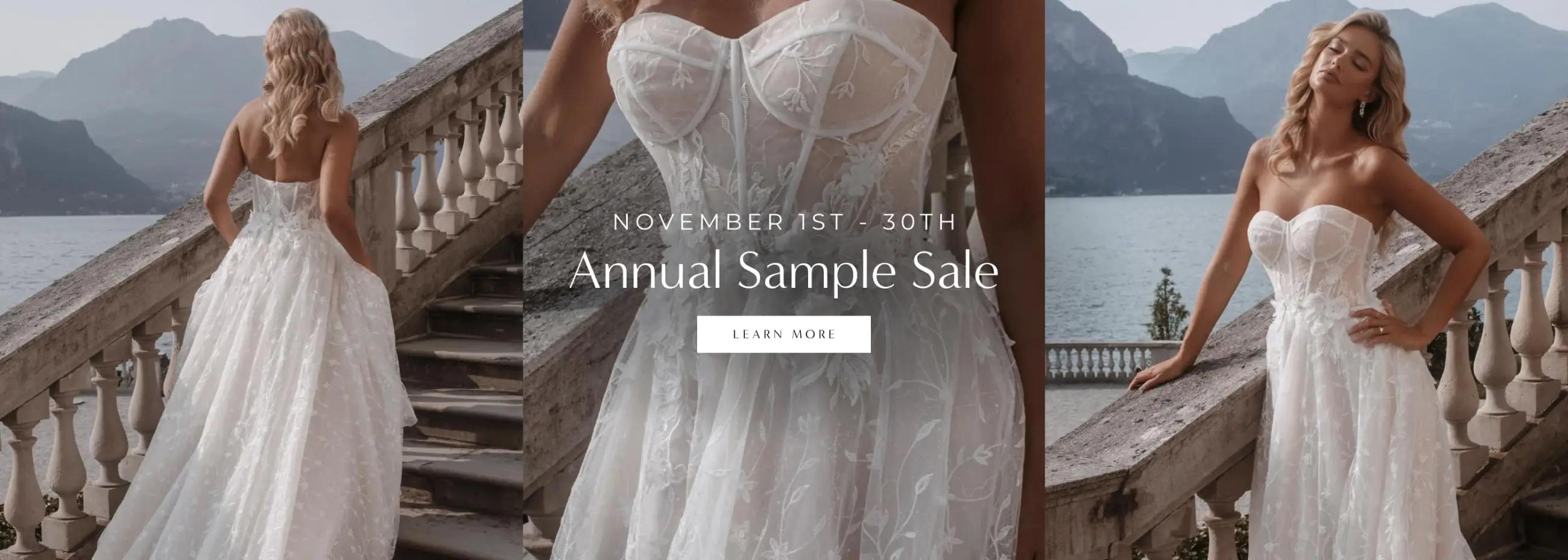 annual sample sale banner