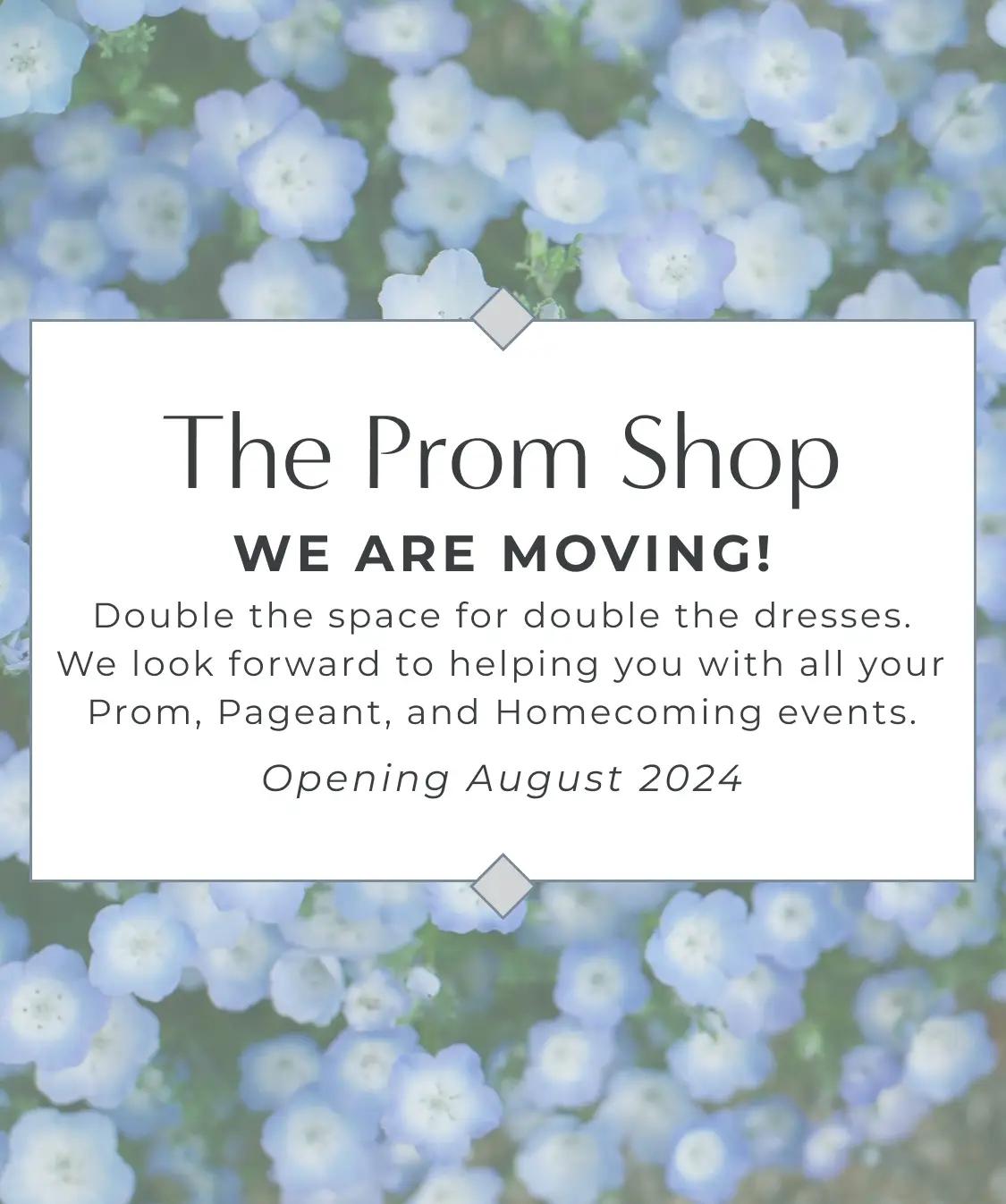 The Prom Shop Moving Banner for Mobile